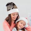 JTREHY Animal Zebra Christmas Hat, Warmth Comfortable Soft Christmas Cap,Cute Durable Reusable Santa Hat for Xmas And New Year Holiday Party Supplies view 4