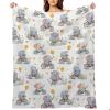 GDEVIG Throw Blanket Christmas Polar Bear Plush Bed Blanket Premium Flannel Ultra-Soft Print Stitching Blanket Throw All Season Use view 1