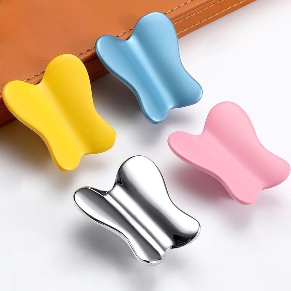 1 PC Creative Butterfly Handles Children's Room Bedroom Drawer Handles Zinc Alloy Cabinet Knobs Handles(Blue)