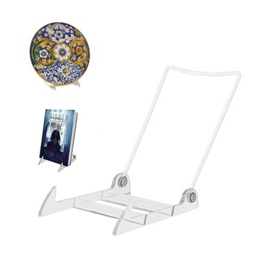 KINGDOM SOLUTIONS - 5.5" White Acrylic Display Stand Made in USA - 36 Pack