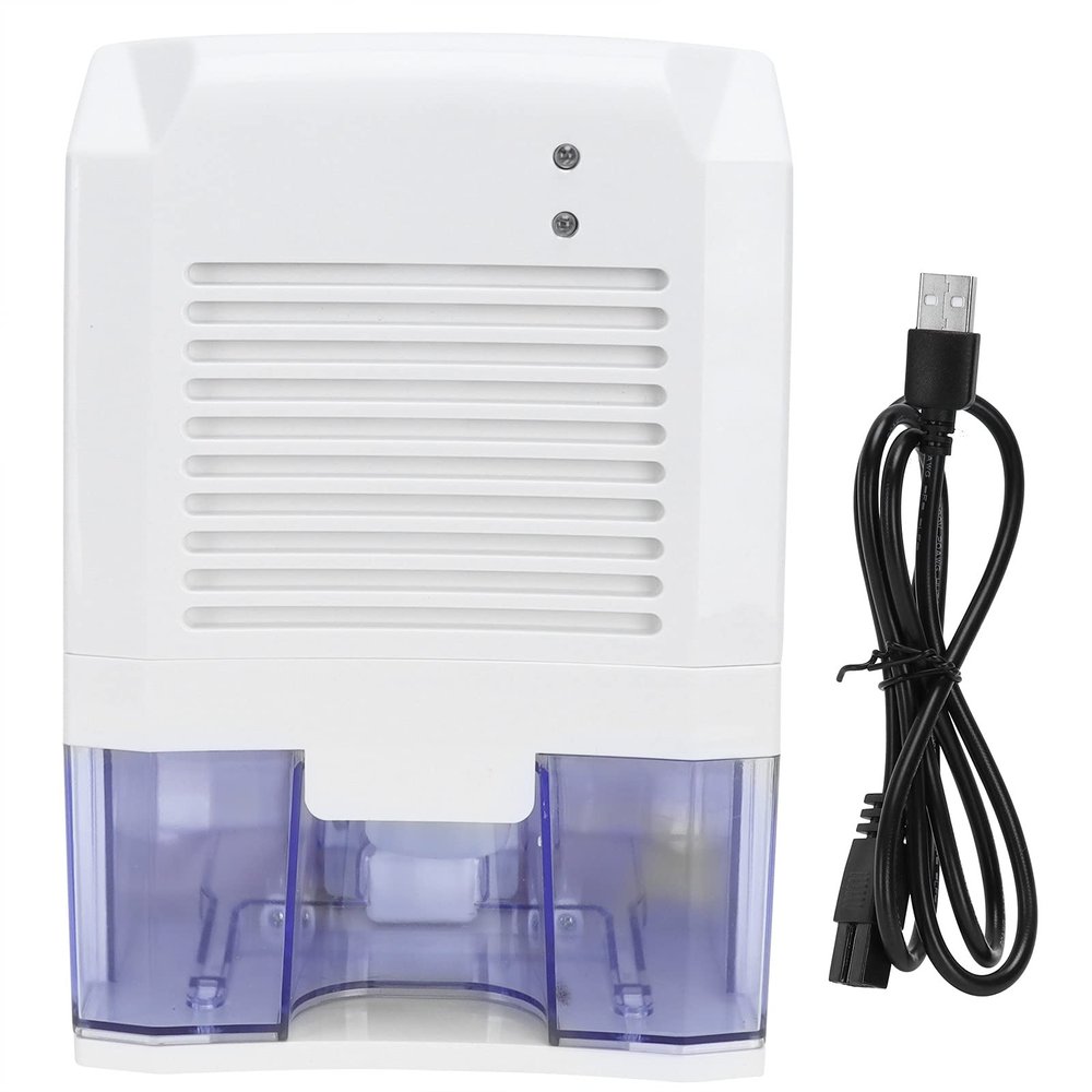 Small Portable Dehumidifier, USB Air Dryer for Home Bedroom, Large Capacity 800ml with Auto Shut Off, Quiet Efficient Dehumidifier for Bathroom Closet RV Garage