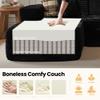 104" Cloud Sectional Couch with Chaise, Boneless L-Shaped Cloud Couch with Deep Seat, Soft Plush Modern Minimalist Sofa, Assembly Free Comfy Sofa for Office Living Room Apartment(Black, Left Chaise) view 3