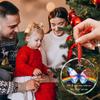 Your Wings were Ready But My Heart was Not Christmas Glass Ornament, Personalized Butterfly Memorial Xmas Ornament 2026 for Loss of Mom Grandma, Custom Name & Year Remembrance Ornaments Xmas Tree view 3
