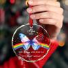Your Wings were Ready But My Heart was Not Christmas Glass Ornament, Personalized Butterfly Memorial Xmas Ornament 2026 for Loss of Mom Grandma, Custom Name & Year Remembrance Ornaments Xmas Tree view 4