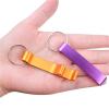 Bottle Openers 100 PCS Beer Opener Keychain Metal Bottle Key Ring Chain Aluminum(Blue) view 4