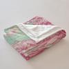 French Toile Printed Flannel Blanket, Classic Country Style Cozy Throw Blanket for Home Decor and Versatile Use (03,70 x 80in) view 4