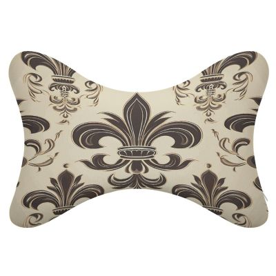 AJmores 2 Pack Car Neck Pillow Fleur-de-Lis and Coat Arms Knight Car Headrest Pillow for Neck Support
