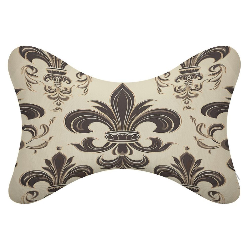 AJmores 2 Pack Car Neck Pillow Fleur-de-Lis and Coat Arms Knight Car Headrest Pillow for Neck Support