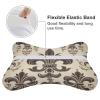 AJmores 2 Pack Car Neck Pillow Fleur-de-Lis and Coat Arms Knight Car Headrest Pillow for Neck Support view 3