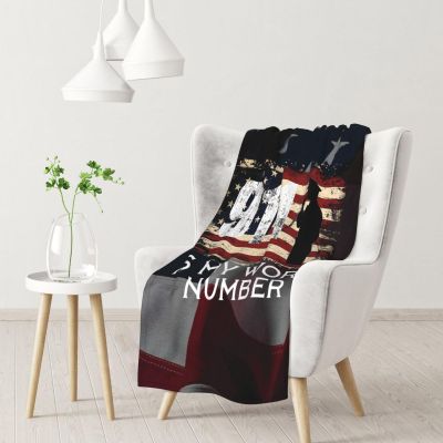 911 is My Work Number 30x40 Super Soft Flannel Blanket Throw for Bed Sofa Great Gift Fall Winter