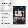 911 is My Work Number 30x40 Super Soft Flannel Blanket Throw for Bed Sofa Great Gift Fall Winter view 4