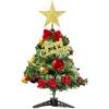 12 Inch Mini Christmas Tree - Desktop Christmas Decoration with DIY Ornaments, Small Artificial Christmas Tree Kit for Desk, Office, Home Decoration, Holiday Party (1) view 1