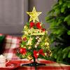 12 Inch Mini Christmas Tree - Desktop Christmas Decoration with DIY Ornaments, Small Artificial Christmas Tree Kit for Desk, Office, Home Decoration, Holiday Party (1) view 2