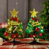 12 Inch Mini Christmas Tree - Desktop Christmas Decoration with DIY Ornaments, Small Artificial Christmas Tree Kit for Desk, Office, Home Decoration, Holiday Party (1) view 4
