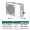 Air Conditioner Condensate Drain Pan Indoor Outdoor Unit Water Collecting and Drainage Drip Tray Kit Collector,Air Conditioner Drip Pan, AC Unit Condensation Water Collector Drip Tray, Stain view 3