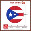 48" Christmas Tree Skirt for Holiday Home Decor, Puerto Rican Flag Print Xmas Base Cover Holiday Tree Mat view 3