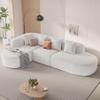 114 Inch Boneless Couches for Living Room,Modern Modular Sectional Sofa with Chaise,L-Shape Cloud Sectional Couch,No Assembly Required,Beige view 1