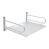 Wall Mounted Router Storage Rack, Aluminum Display Shelf Cable Holes view 1