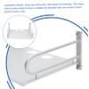 Wall Mounted Router Storage Rack, Aluminum Display Shelf Cable Holes view 3