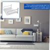 Wall Mounted Router Storage Rack, Aluminum Display Shelf Cable Holes view 4