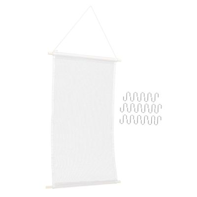 CONGARTENO Earring Display Stand Wall-mounted Jewelry Organizer with Hooks Mesh Design High-grade and Mesh Material for Earrings Necklaces Rings Household Jewelry Storage