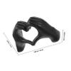 HAKIDZEL Love Heart Hand Gesture Statue Resin Craft Tabletop Decor Abstract Finger Sculpture for Home Office Desktop Shelf Decoration view 2