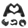 HAKIDZEL Love Heart Hand Gesture Statue Resin Craft Tabletop Decor Abstract Finger Sculpture for Home Office Desktop Shelf Decoration view 4
