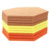 HAKIDZEL 10pcs Hexagon Felt Pin Boards Bulletin Wall Display Decorative Photo Memo Boards with Drawing Pins for Home Office Study Organization view 1