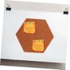 HAKIDZEL 10pcs Hexagon Felt Pin Boards Bulletin Wall Display Decorative Photo Memo Boards with Drawing Pins for Home Office Study Organization view 3