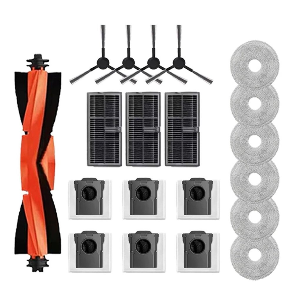 Compatible For Dreame L10s Ultra Gen 2 / L30s Ultra Robot Vacuum Spare Parts Main Side Brushes MopCloths HEPA Filters Dust Bags Accessories