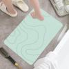 Absorbent Stone Bath Mat Toilet Door Non-Slip, Quick Drying Shower Rug Entryway Indoor Washable Floor Mat Water Absorption Anti-Slip Durable Front Door Bathroom Home Apartment view 2