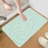 Absorbent Stone Bath Mat Toilet Door Non-Slip, Quick Drying Shower Rug Entryway Indoor Washable Floor Mat Water Absorption Anti-Slip Durable Front Door Bathroom Home Apartment view 3