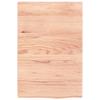 AMBERARD Wall Shelf Light Brown Solid Oak Wood 23.6 in x 15.7 in Durable Home Dcor Accents Floating Shelves view 4
