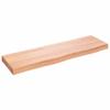 AMBERARD Wall Shelf Light Brown Solid Oak Wood 39.4x11.8 in Durable Home Dcor Accents Floating Shelves view 3