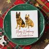 Custom Photo Dog Christmas Napkins Personalized Christmas Cocktail Napkins Decor Xmas Napkin Party Dog Cat Pet Napkin Style 4 view 2