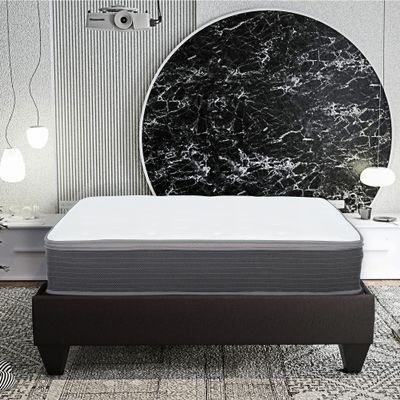 10-Inch California King Hybrid Mattress with Gel Memory Foam & Pocket Coils Cooling Comfort, Pressure Relief Mattress in a Box