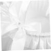 CONGARTENO Romantic White Wedding Flower Basket with Bowknot Decorative Rustic Flower Girl Basket for Petals Candy Storage Banquets and Special Events view 3