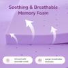 2 Inch Queen Lavender Infusion Memory Foam Mattress Topper for Relaxing Sleep, Ventilated & Pressure Relieving, CertiPUR-US Certified, Medium Firm Topper in a Box, Queen Size, 60"x80" view 3