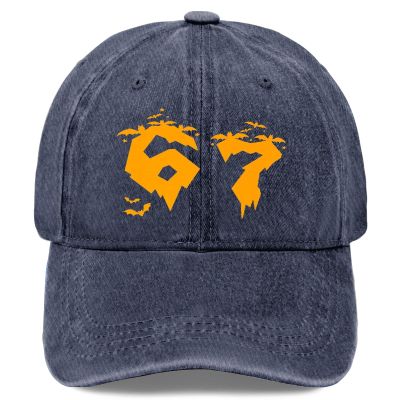 This is My Halloween 67 Number 6 7 Saying 6 7 Hats for Womens funny Washed