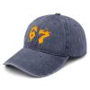 This is My Halloween 67 Number 6 7 Saying 6 7 Hats for Womens funny Washed view 2