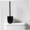 Gogogmee 4Pcs Black Toilet Brush Cup Holder with Spherical Base for Bathroom Cleaning Stylish Round Design Storage Organizer Hygienic Toilet Brush Rack for Home and Hotel Use view 4
