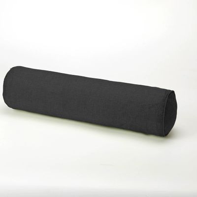 ADUODAO Round Bed Sofa Support Cushions for Neck/Lumbar Support, Washable Armrest Cushions Cylinder Garden Support Cushions Furniture Outdoor Armrest Cushions (80x20cm, Black)