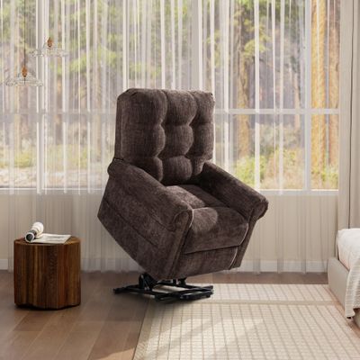 36" Power Lift Assistance Recliner Chair, Chenille,Used in The Office