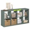 Furinno Cubicle 8-Cube Book Shelf, Extra Thick Frame Bookshelf, Sage Green view 1