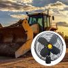 SPONGL Energy Saving Metal Car Fan with 2 Speed Setting Low Noise Quiet Cooling Fan for Truck Boats Bus and Sedans Use view 2