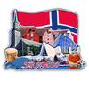Autucson Decorative Magnet for Tromso Norway Unique Wooden Travel Souvenir to Record Beautiful Memories Fridge Magnet Collection 1800 view 1