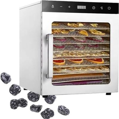 Home Freeze Dryer Food Dehydrator Machine with Stainless Steel Trays, 24-Hour Timer, Max Temperature 194, 10-Layer, 110V