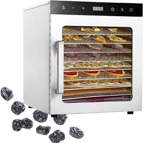 Home Freeze Dryer Food Dehydrator Machine with Stainless Steel Trays, 24-Hour Timer, Max Temperature 194, 10-Layer, 110V