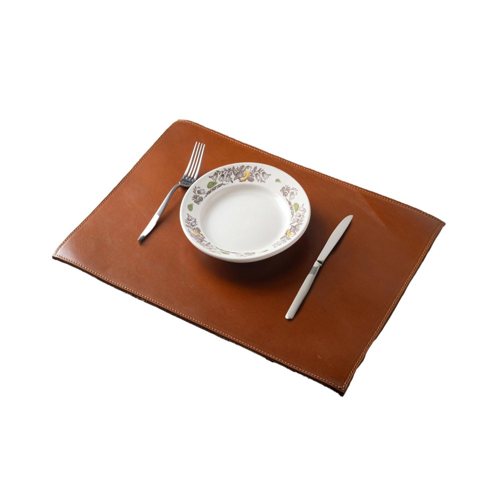 Distressed Leather Placemat, Handmade Placemats for Dining Table, Cafe & Restaurant Table Mats, Personalized