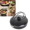 269CM. Japanese Hot Pot, Aluminum Alloy Soup Pot with Lid, Non Stick Cooking Pan for Shabu Shabu, Stew and Noodles, Multipurpose Saucepan for Induction Cooker and Open, view 3